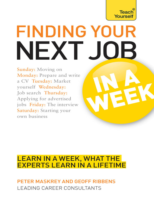 Title details for Finding Your Next Job in a Week by Geoff Ribbens - Available